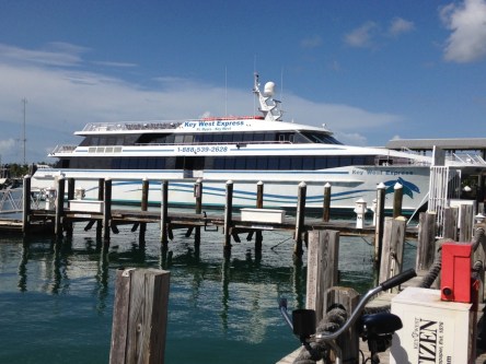 Key West ist mit einem Katamaran wie diesem innerhalb von vier Stunden von Florida erreichbar. Foto: Christine Jung 