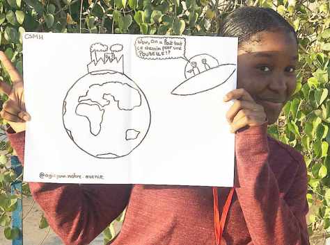 Die 16-jährige Maureen Damen bei dem Dakar Ecoforest in Senegal (Foto: privat)